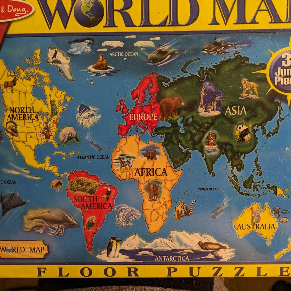 Melissa and Doug World Map Floor Puzzle